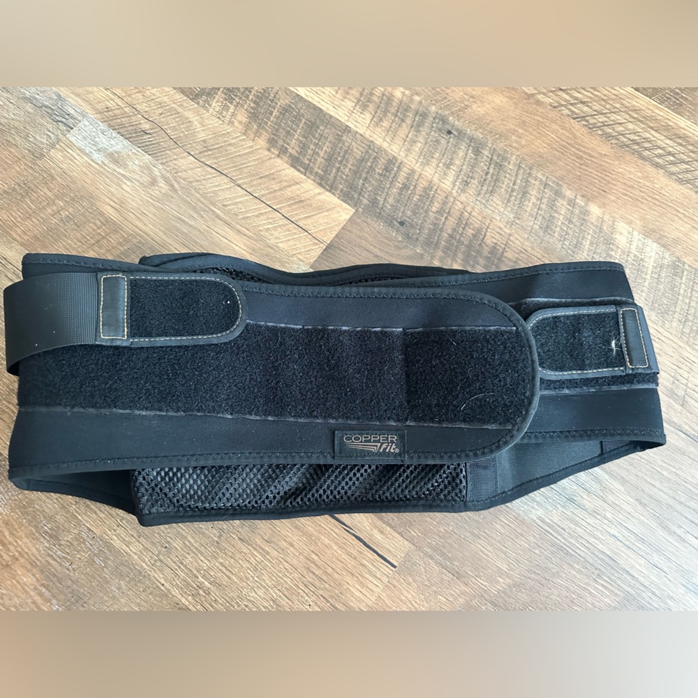 Copper Fit Live Limitless Black Back Support Belt- Waist 30”-48”